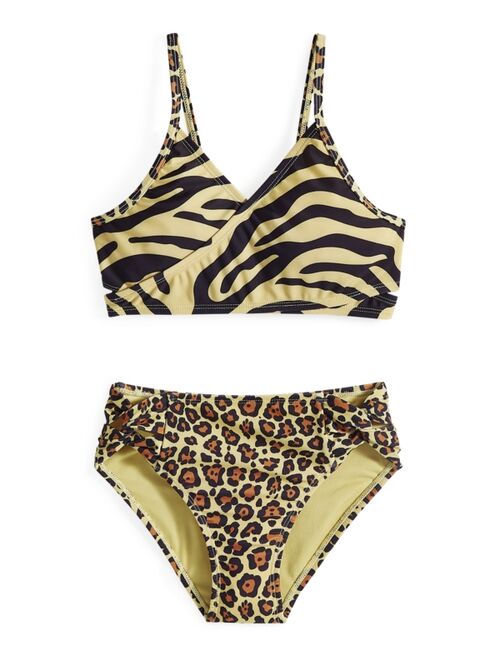 Breaking Waves Big Girls 2-Pc. Wild Child Swimsuit