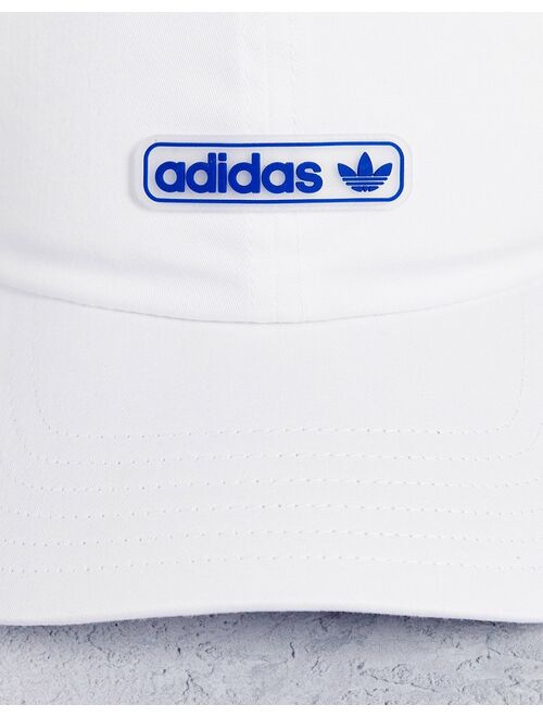 adidas Originals Relaxed Forum strapback cap in white