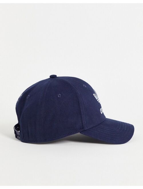 adidas Originals icon snapback cap in collegiate navy