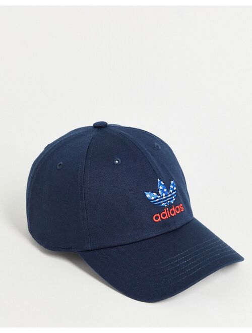 adidas Originals Americana relaxed cap in navy