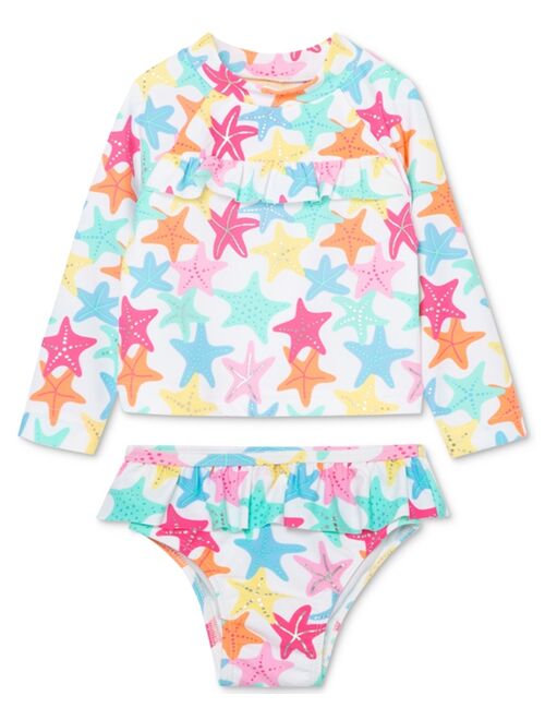 Little Me Baby Girls 2-Pc. Starfish Rash Guard