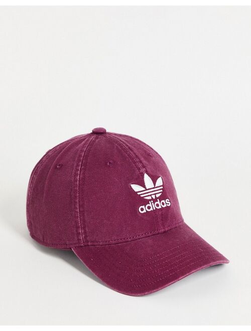 Buy adidas Originals relaxed strap-back cap in crimson online | Topofstyle