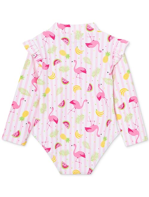 Little Me Baby Girls Flamingo Rash Guard