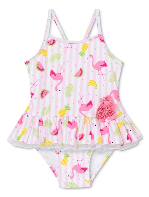 Little Me Baby Girls 2-Pc. Flamingo Tankini Swimsuit