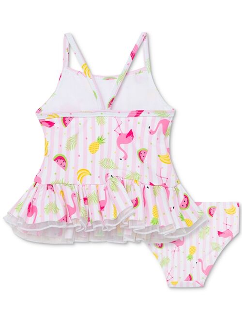 Little Me Baby Girls 2-Pc. Flamingo Tankini Swimsuit