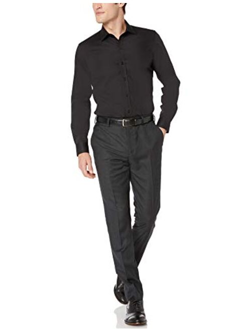 Buttoned Down Men's Xtra-Slim Fit Non-Iron Stretch Poplin Dress Shirt