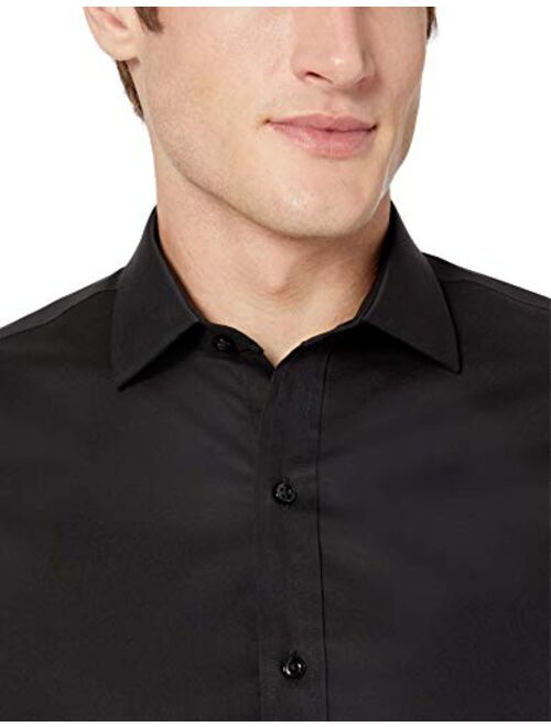 Buttoned Down Men's Xtra-Slim Fit Non-Iron Stretch Poplin Dress Shirt