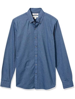 Men's Slim-fit Long Sleeve Oxford Shirt