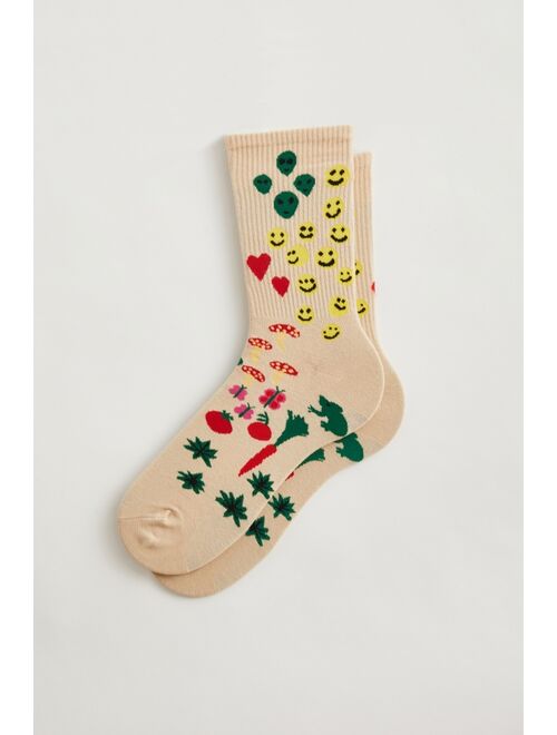 Urban outfitters Coney Island Picnic Doodle Crew Sock