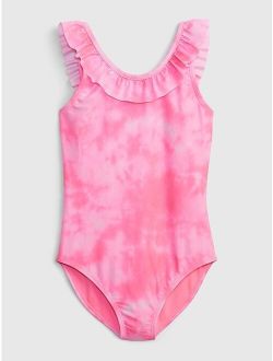 Kids Recycled Ruffle Swim One-Piece