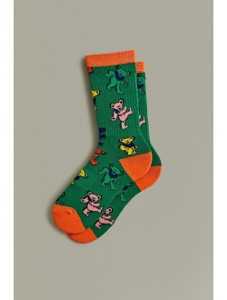 Grateful Dead Dancing Bears Crew Sock