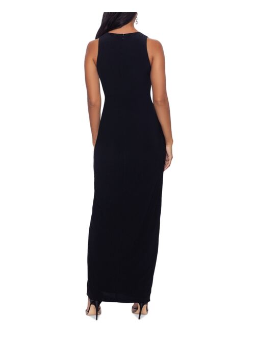 Betsy & Adam Embellished Jersey Gown