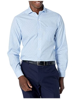 Buttoned Down Men's Classic Fit Cutaway Collar Pattern Dress Shirt