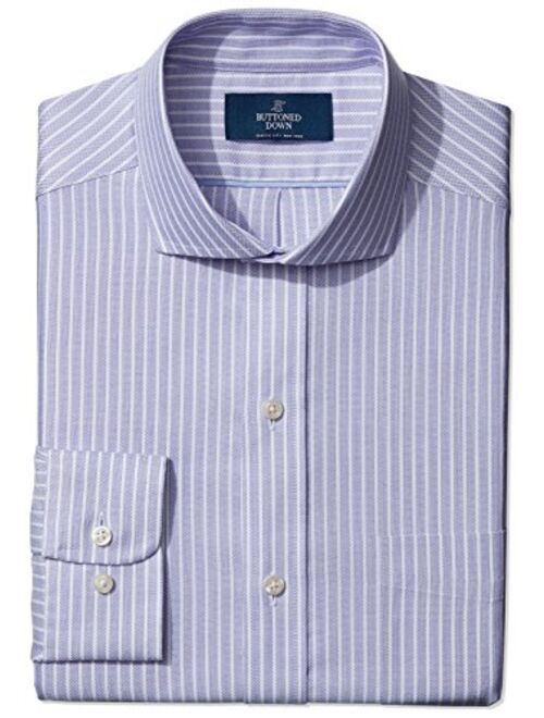 Buttoned Down Men's Classic Fit Cutaway Collar Pattern Dress Shirt