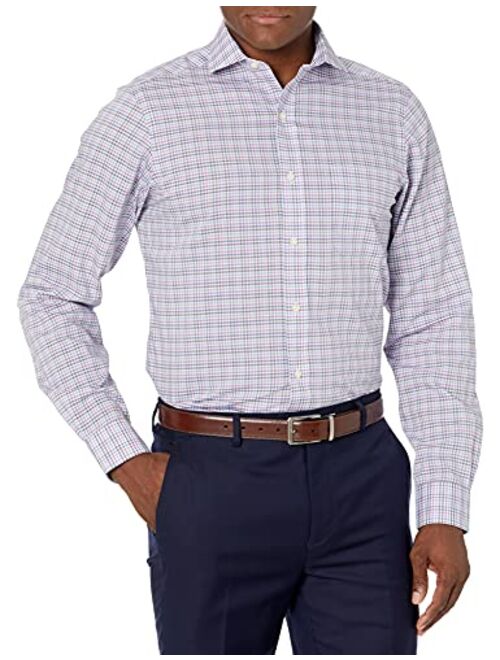 Buttoned Down Men's Classic Fit Cutaway Collar Pattern Dress Shirt
