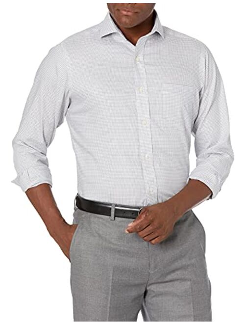 Buttoned Down Men's Classic Fit Cutaway Collar Pattern Dress Shirt