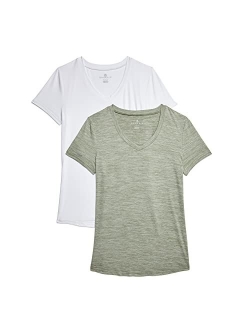 Women's 2 Pack Essential V Neck T-Shirt