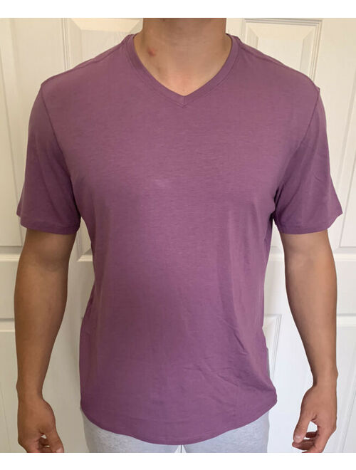 Lululemon Men Size S 5 Year Basic V Purple AMVE Tee Shirt Short Sleeve Metal