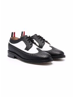 Kids RWB stripe-detail brogues