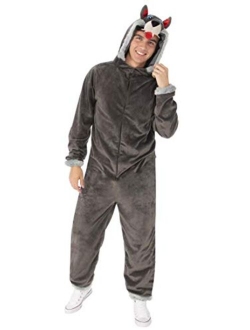 Adult Comfy Wear One-Piece Hooded Costume Jumpsuit