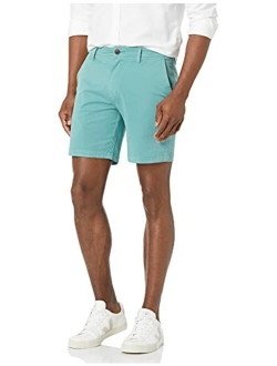 Men's 7" Inseam Flat-Front Stretch Chino Short