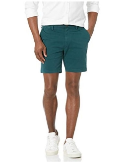 Men's 7" Inseam Flat-Front Stretch Chino Short