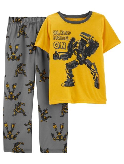 Carter's Big Boys 2-Piece Transformer Loose Fit T-shirt and Pajama Set