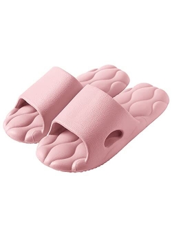 8years Womens Spa Slippers Pebble Massage Soft Slides Bath Shower Slippers Lightweight Quick Drying Bedroom Spa House Sandals for Women and Men