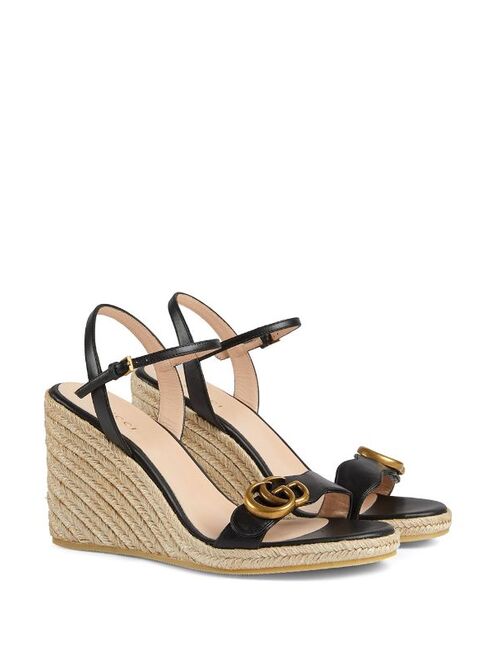 Gucci Aitana 85mm espadrille wedge sandals