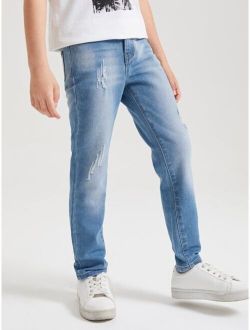 Boys Ripped Ombre Jeans