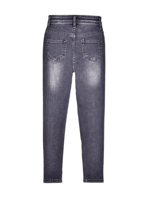 Shein Boys Ripped Straight Leg Jeans