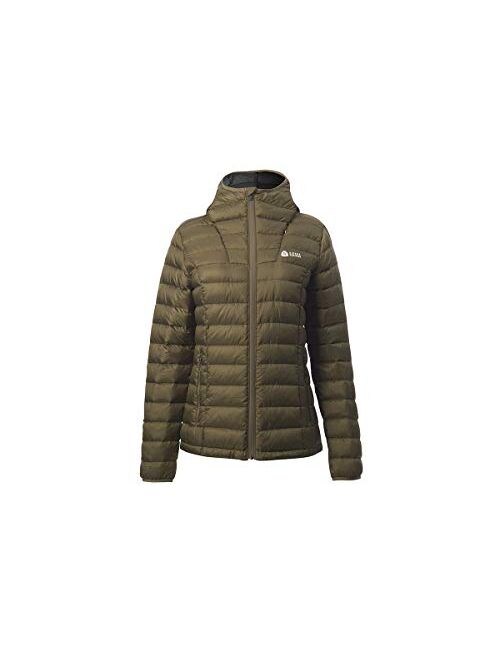 Sierra Designs Women's Whitney Jacket, 800 Fill DriDown Insulation, Packable and Hooded Winter Jacket