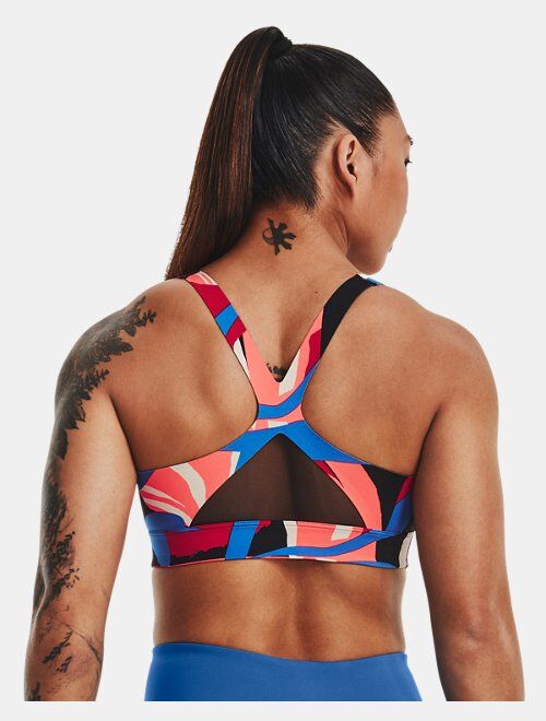 Under Armour Women's UA RUSH&trade; SmartForm Mid Printed Sports Bra