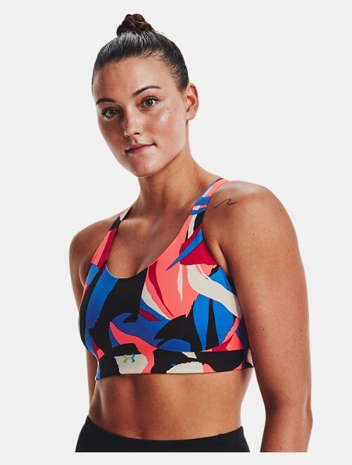 Under Armour Women's UA RUSH&trade; SmartForm Mid Printed Sports Bra