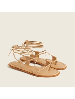 Sorrento lace-up gladiator sandals in leather