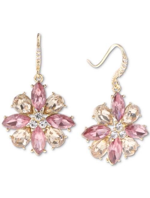 Charter Club Mixed Stone Flower Drop Earrings, Created for Macy's