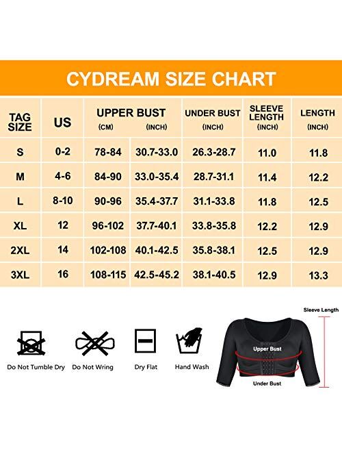 CYDREAM Women Arm Shaper Tops Slimmer Compression Sleeves Post Surgery Posture Corrector Tank Top