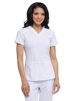 EDS Essentials Women Scrubs Top V-Neck DK615