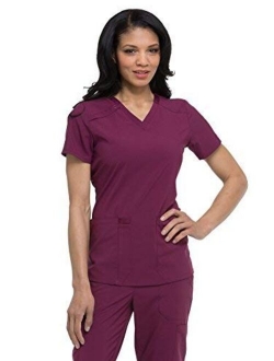 EDS Essentials Women Scrubs Top V-Neck DK615