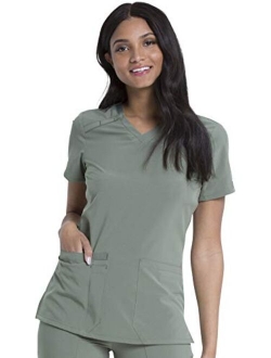 EDS Essentials Women Scrubs Top V-Neck DK615