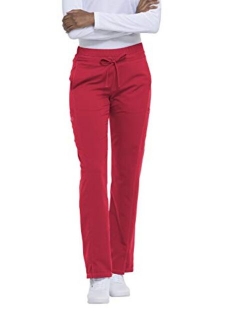 Dynamix Women Scrubs Pant Mid Rise Straight Leg Drawstring DK130