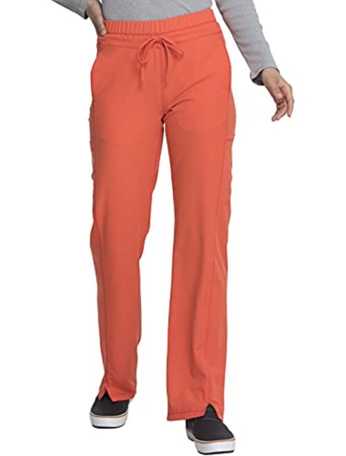 Dickies Dynamix Women Scrubs Pant Mid Rise Straight Leg Drawstring DK130