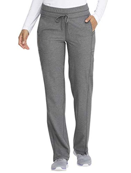 Dickies Dynamix Women Scrubs Pant Mid Rise Straight Leg Drawstring DK130