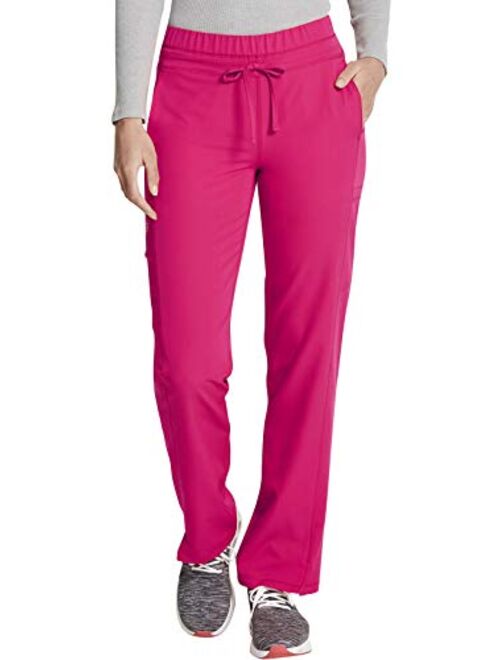 Dickies Dynamix Women Scrubs Pant Mid Rise Straight Leg Drawstring DK130