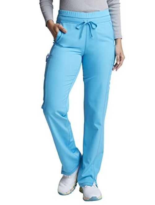 Dickies Dynamix Women Scrubs Pant Mid Rise Straight Leg Drawstring DK130