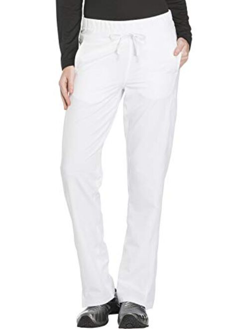 Dickies Dynamix Women Scrubs Pant Mid Rise Straight Leg Drawstring DK130