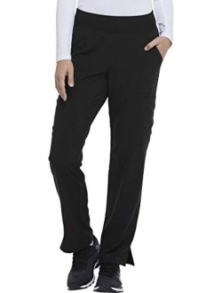 EDS Essentials Women Scrubs Pant Natural Rise Tapered Leg Pull-On DK005