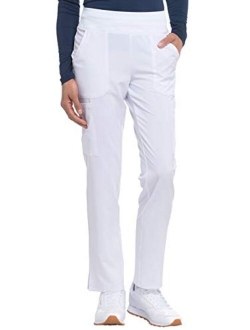 EDS Essentials Women Scrubs Pant Natural Rise Tapered Leg Pull-On DK005