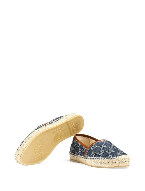 Gucci trimmed GG supreme espadrilles