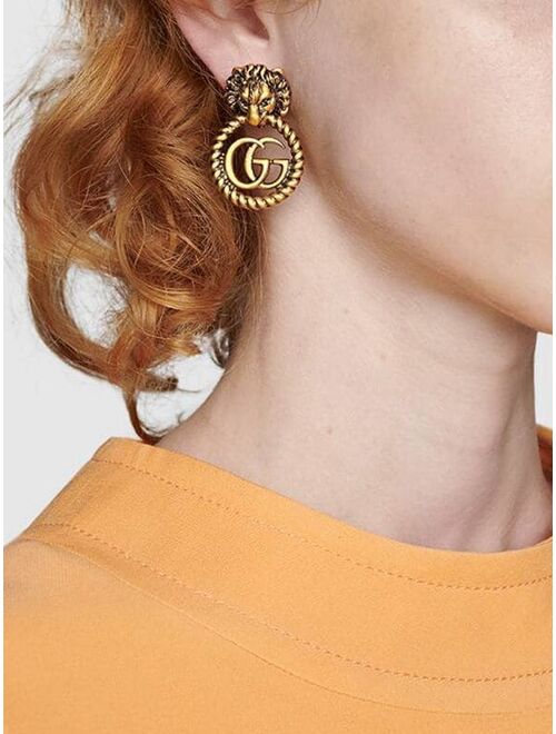 Gucci Lion Head earrings